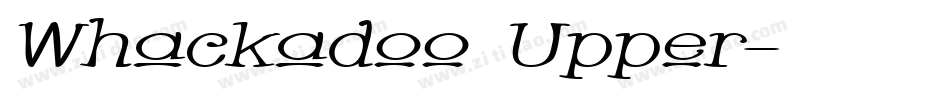 Whackadoo Upper字体转换